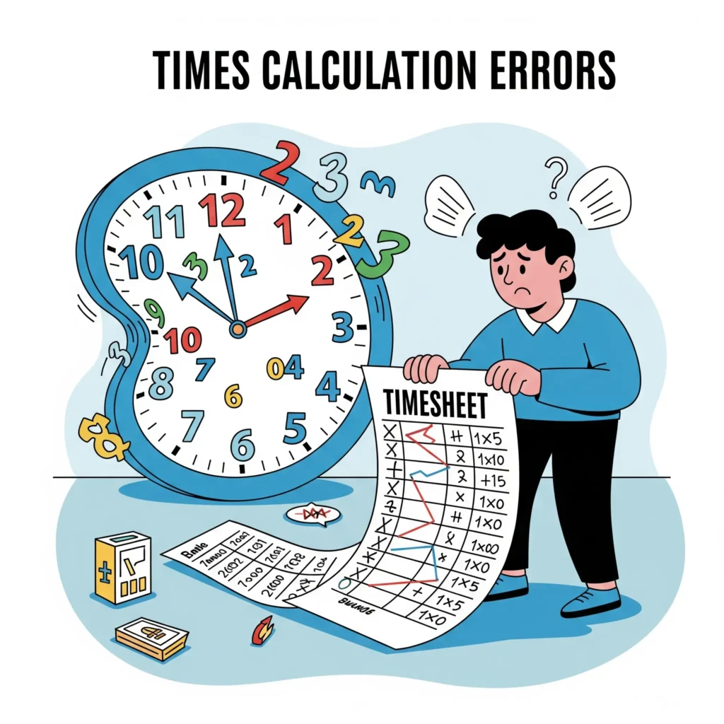 Erreurs de calcul heures