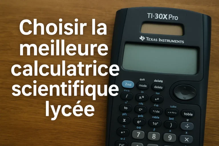 Quelle calculatrice scientifique choisir pour le lycée